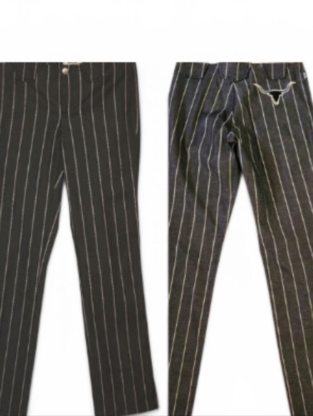 MOSCHINO Vintage Y2K Jeans Pinstripe Pants Rare